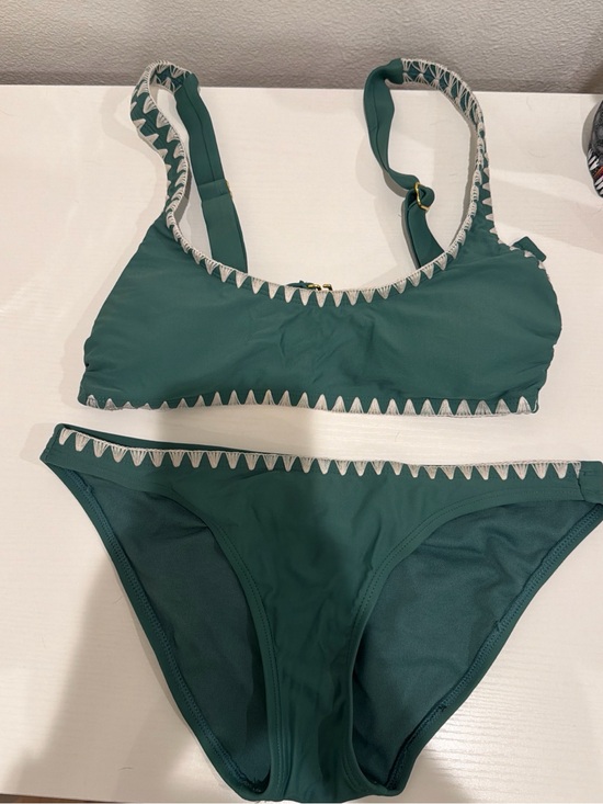 Target Other - Target Teal Bikini Set with White Trim